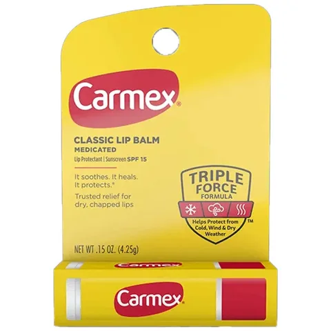 Carmex مرطب شفاه كارمكس كلاسيك بعامل حماية من الشمس 15 حماية مرطبة 4.25 جرام