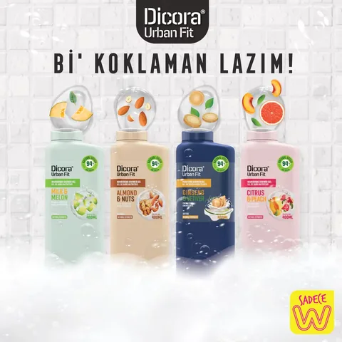 Dicora Urban Fit Urban Fit Shower Gel Vitamin C Citrus & Apricot 400 ml