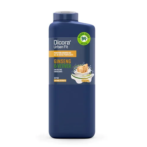 Dicora Urban Fit Urban Fit Shower Gel Energy Vetiver & Ginseng 400 ml