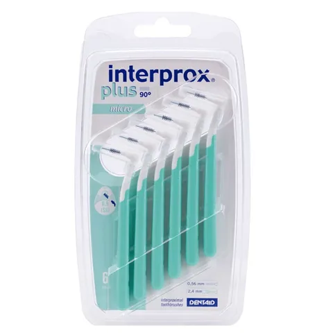 Dentaid INTERPROX Plus 2G Micro Blister 6 pcs - Green - Interdental Brush