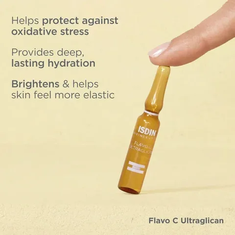 Hyaluronic Acid and Peptide Booster Serum for Skin Hydration by Isdin, 10 Ampoules 2 ml