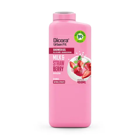 Dicora Urban Fit Shower Gel Strawberry & Milk 400 ml
