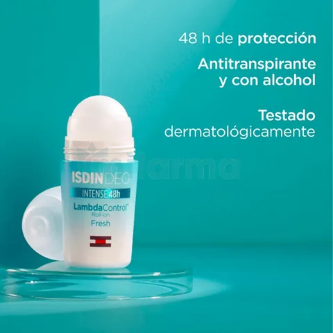 Isdin Intense Control 48-Hour Fresh Roll-On Deodorant - 50 ml