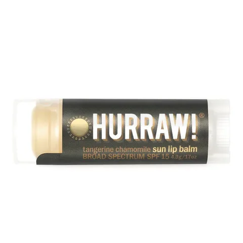 Hurraw SPF15 Sonnenlippenbalsam - Natürlicher Sonnenschutz, 4,8g