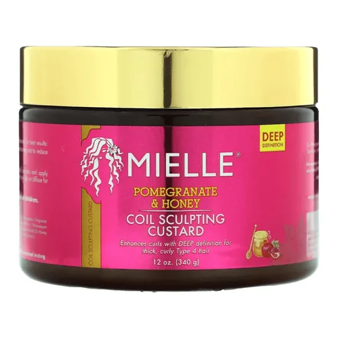Granatapfel- und Honig-Curl-Defining-Custard 340g von Miel Organics