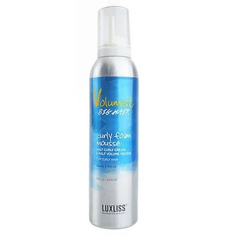 Luxliss Professional موس لوكسليس فولوميست بزيت جوز الهند لتكثيف الشعر المجعد 250 مل
