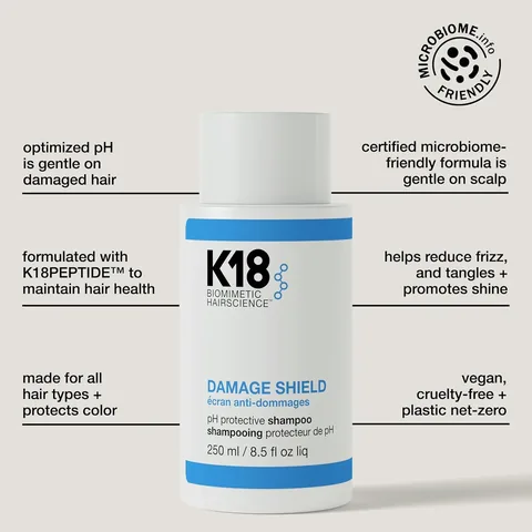 Damage Shield Protection Shampoo and Color Preservation from K18 - 250 ml