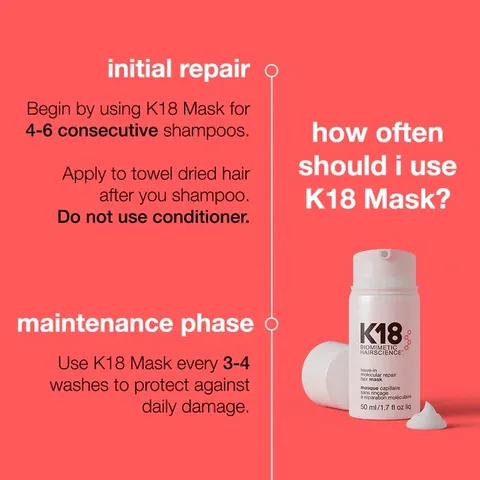 K18 Molecular Hair Repair Leave-In Mask - 50 ml