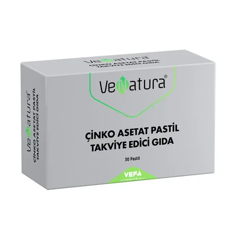 VeNatura Zinc Acetate Lozenge Food Supplement 30 Lozenges