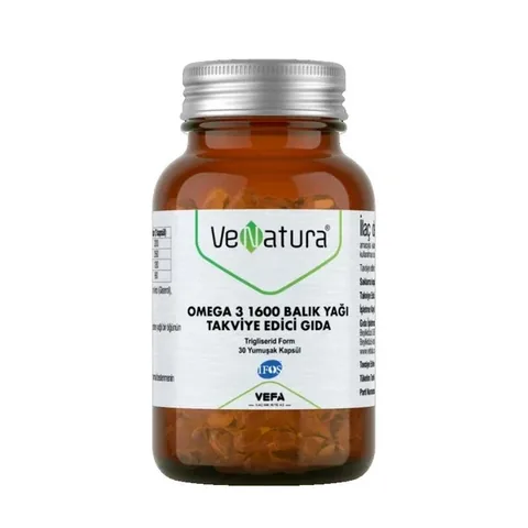 VeNatura Omega 3 1600mg Fischöl - 30 Weichkapseln
