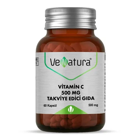 VeNatura Vitamin C 500 MG Dietary Supplement 60 Capsules
