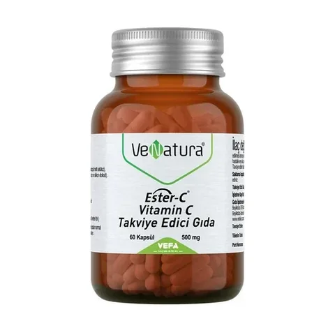 VeNatura Ester-C Vitamin C Kapseln zur Unterstützung des Immunsystems 60 Stück