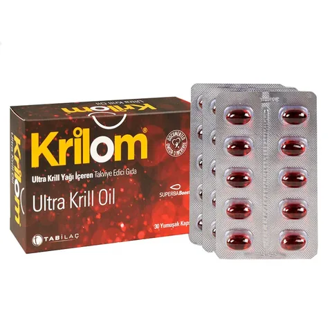 Krilom Ultra Krill Oil Food Supplement 30 Soft Capsules