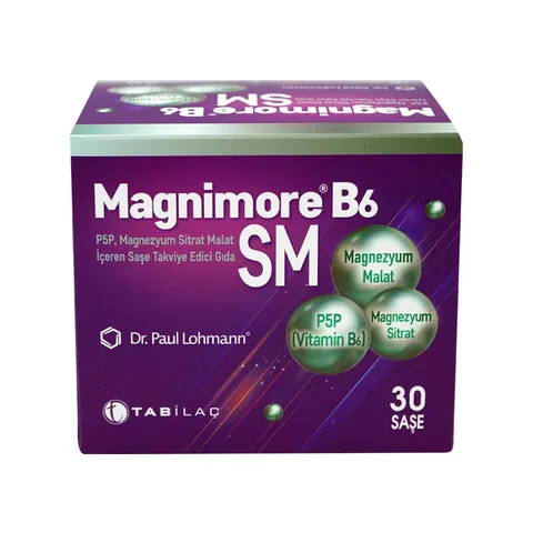Magnimore B6SM Magnesium Citrate Malate Food Supplement 30 Sachets