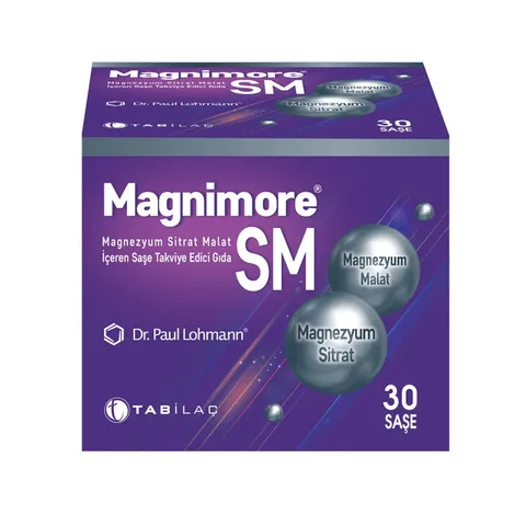 Magnimore SM Magnesium Citrate Malate Food Supplement 30 Sachets