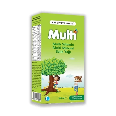 Tabvitamins Multi Multivitamin Mineral Fish Oil 200 ml