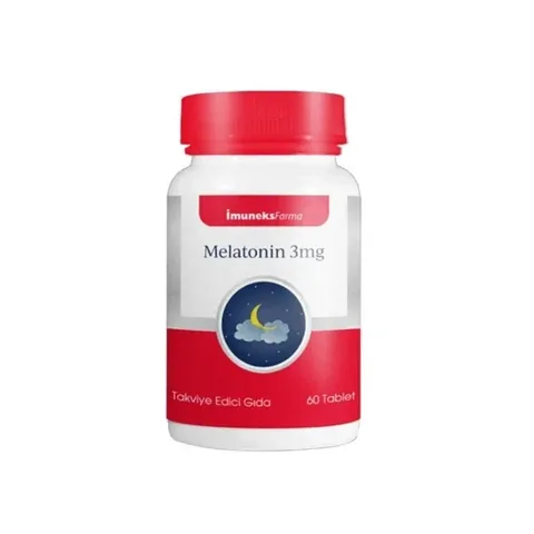 Imuneks Farma Melatonin 3 mg Schlafhilfe - 60 Tabletten