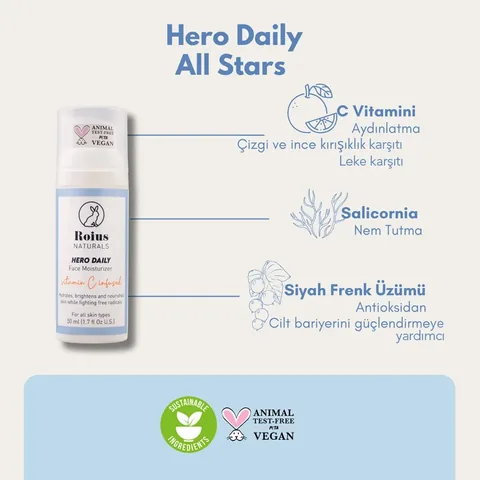 Roius Naturals Hero Daily Face Moisturizer 50 ml