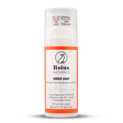 Roius Naturals Hero Sonnencreme SPF 50+ Mineralisch für das Gesicht
