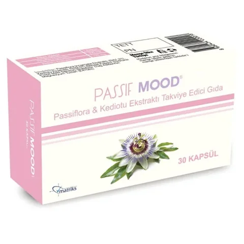 Passif Mood Passiflora and Valerian Extract Food Supplement 30 Capsules