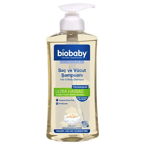 Biobaby Baby Shampoo (Hair and Body) 500ml