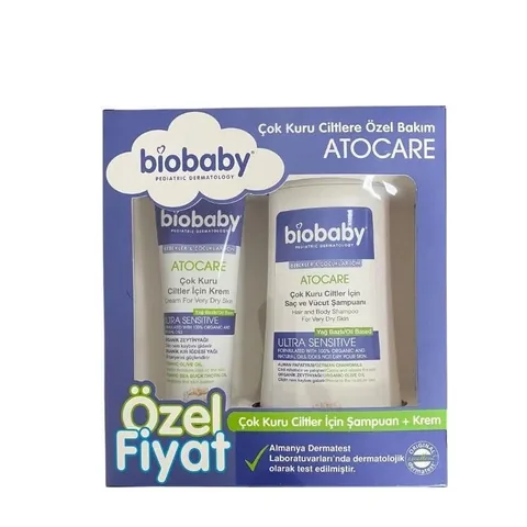 Biobaby Set für trockene Haut Shampoo und Creme für Säuglinge