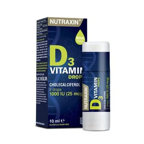 Капли витамина D3 Халекальциферол 1000 МЕ 10 мл от Nutraxin