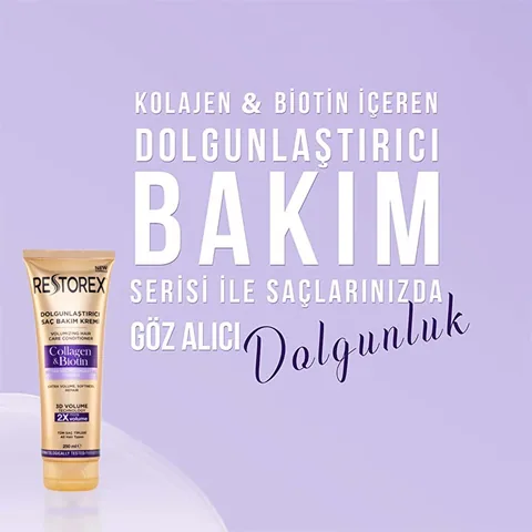 Restorex Volumizing Haarpflegecreme mit Kollagen &amp; Biotin 250ml