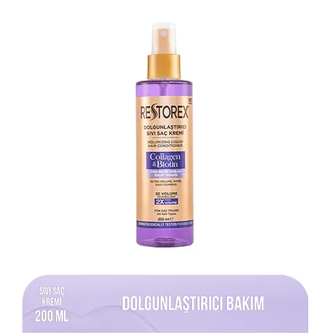 Restorex Collagen Biotin Volumizing Liquid Hair Conditioner 200 ml