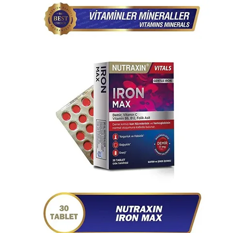 Nutraxin Iron Max Dietary Supplement 30 Tablet