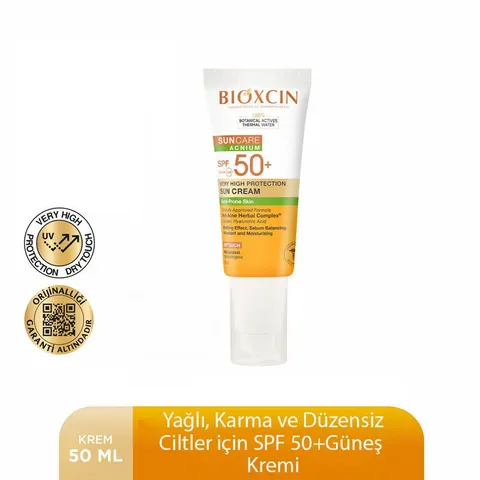 Биоксин Солнцезащитный крем SPF 50 для неровной кожи 50 мл