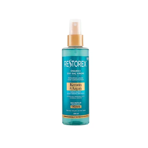 Restorex Keratin & Argan Flüssige Haarcreme 200ml