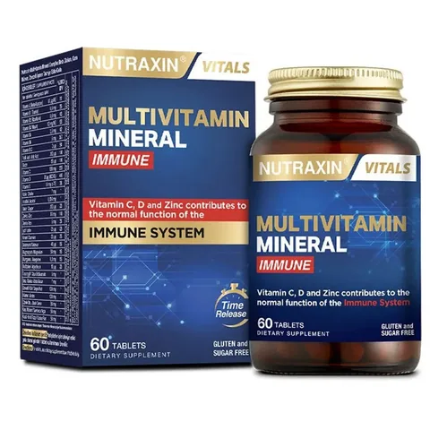 Nutraxin نيوتراكسين متعدد الفيتامينات والمعادن للمناعة 60 قرصًا