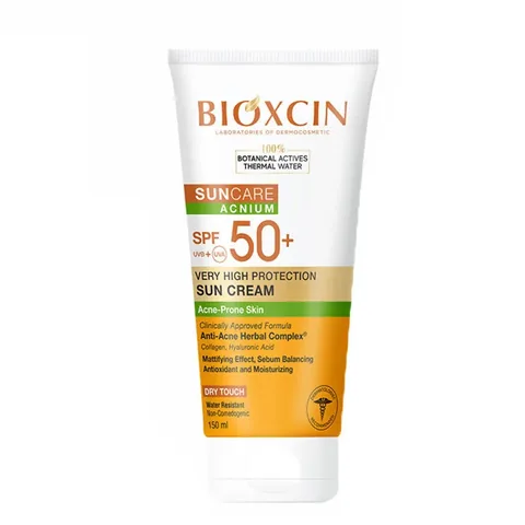 كريم واقي شمس بيوكسين SPF 50 للبشرة غير المنتظمة 150 مل Bioxcin