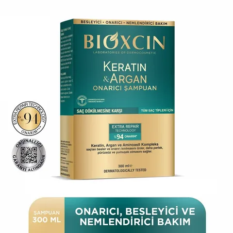 شامبو بيوكسين لإصلاح الكيراتين والأركان 2 × 300 مل Bioxcin