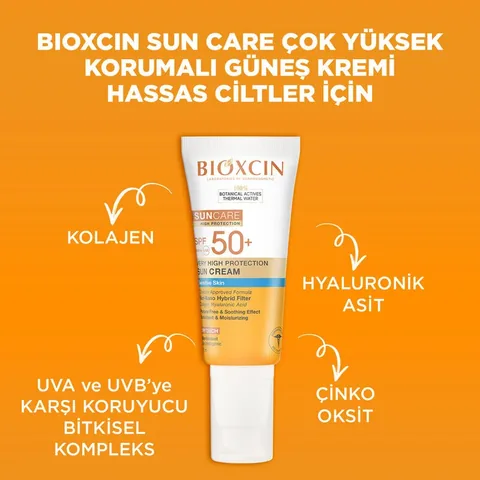 Bioxcin Suncare Sonnencreme SPF50+ für empfindliche Haut 50ml
