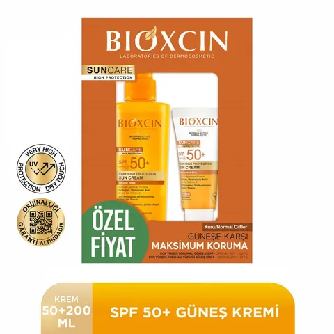 مجموعة بيوكسين للحماية القصوى من الشمس للبشرة الجافة/العادية Bioxcin