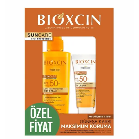 مجموعة بيوكسين للحماية القصوى من الشمس للبشرة الجافة/العادية Bioxcin