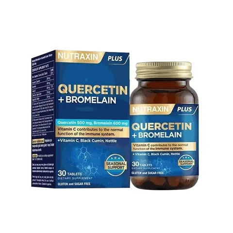 Nutraxin Bromelain & Quercetin Nahrungsergänzung - 30 Tabletten