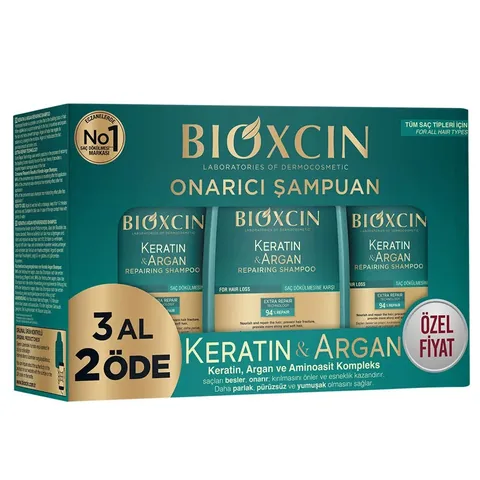 Bioxcin Keratin & Argan Repair Shampoo 300ml