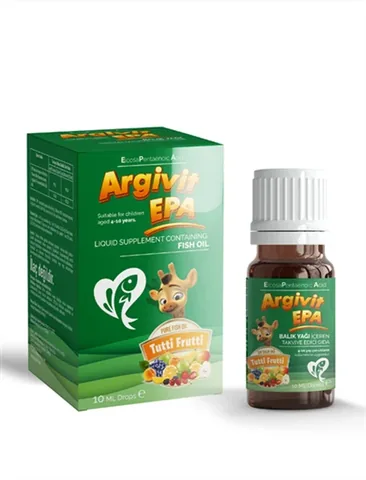 Argivit زيت السمك أرجيفيت إي بي إيه في صورة دهون ثلاثية 10 مل