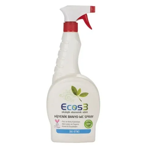 Ecos3 Eco Badezimmer- und Toilettenreiniger Spray - 750ml