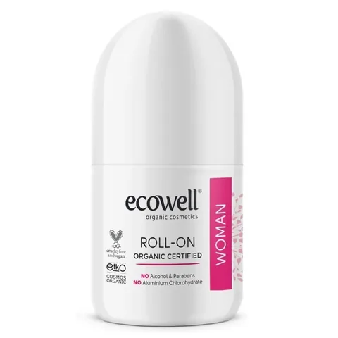 Ecowell Bio Roll-On Deodorant für Frauen, 75 ml