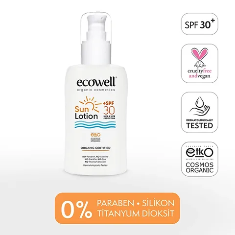 Ecowell Organic Sun Lotion Spf 30 150 ml