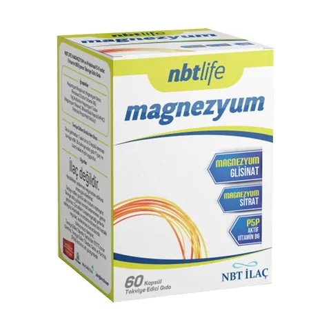 NBT İlaç Magnesium P5P Food Supplement 60 Capsules