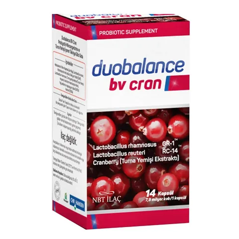 NBT İlaç Duobalance Bv Cran Dietary Supplement 14 Capsules