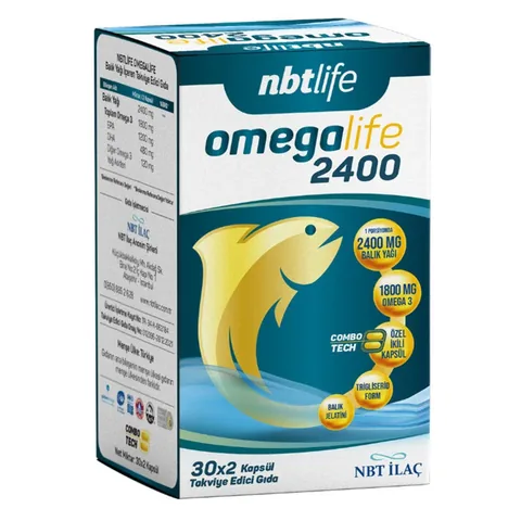 Омега-3 2400 30 x 2 капсулы от Nbt Life