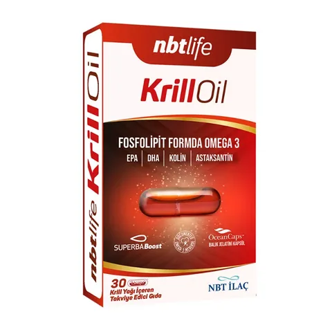 Nbt Life Krill Oil Dietary Supplement 30 Capsules