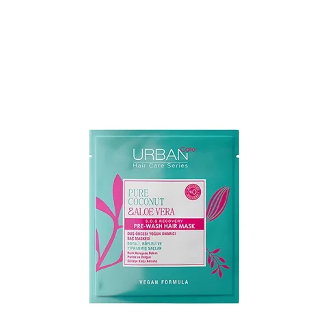 Urban Care قناع العناية بالشعر قبل الاستحمام من أوربان كير بجوز الهند النقي والصبار 50 مل