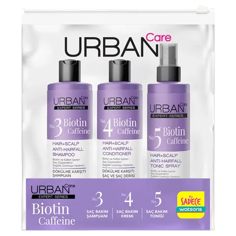 Urban Care Expert Biotin &amp; Caffeine Anti-hair Loss Travel Kit